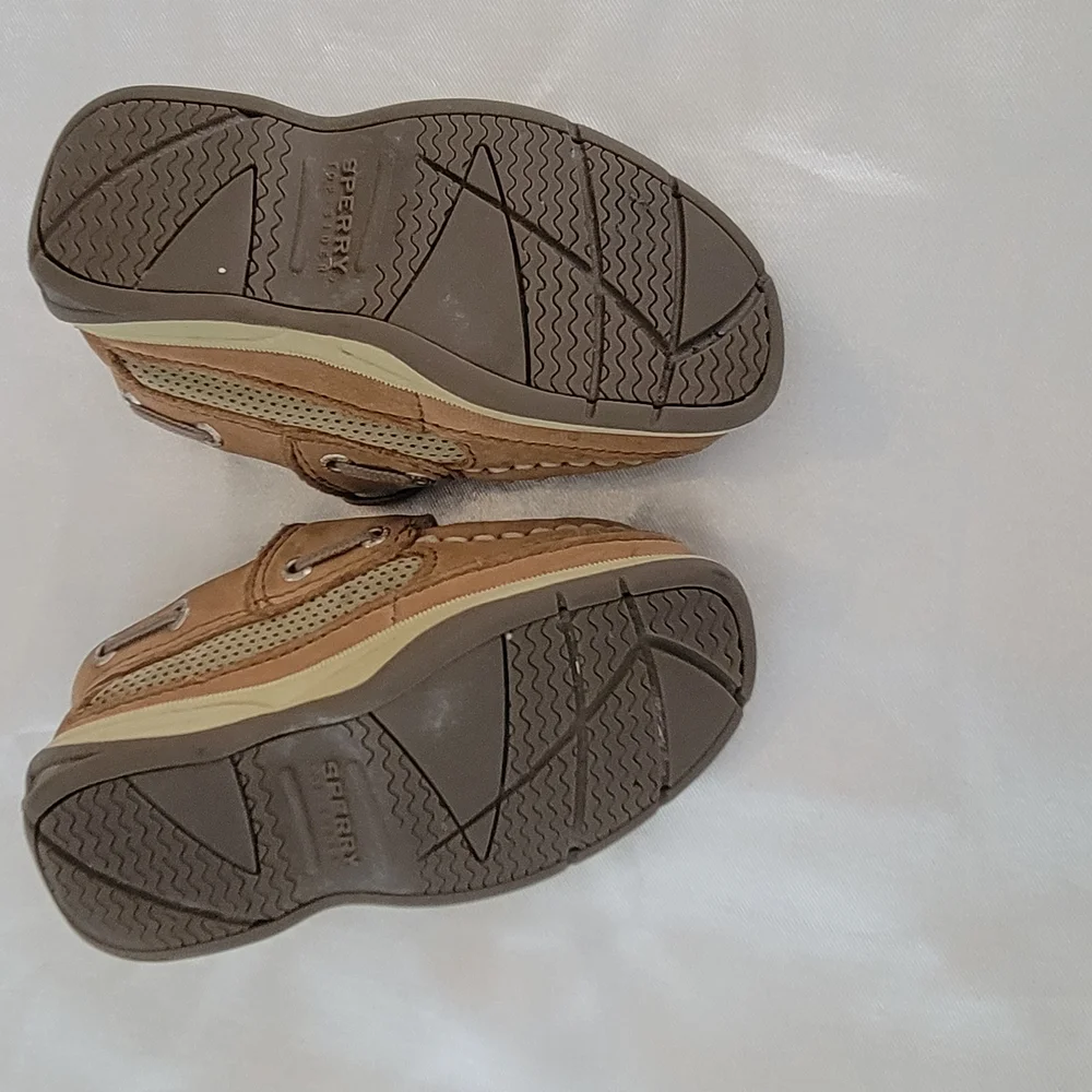 Sperry Kids Tan Boat Shoes
